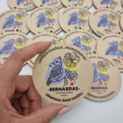 Vyturiukų medalis su vardu – puiki atminimo dovana baigiant darželį