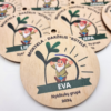 Medinis personalizuotas medalis su darželio logotipu ir vaiko vardu.